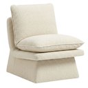 Ver imagem 1 de Poltrona Decorativa para Sala Living Filó Bouclé Off White - Nexta Casa
