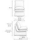 Ver imagem 4 de Poltrona Decorativa para Sala Living Filó Bouclé Off White - Nexta Casa