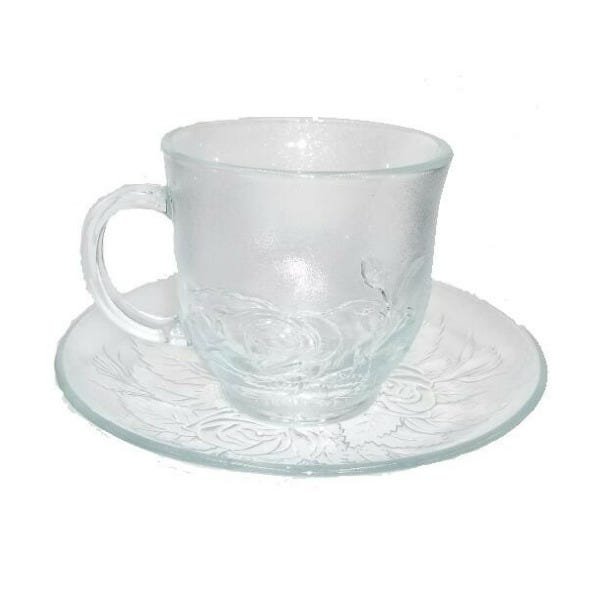 Conjunto de Xícara Pires e Garrafa para Café ou Chá - 2