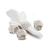 Conjunto 4 Argolas Para Guardanapos Branco Tr Oriente Yoi - 1