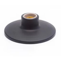 Plafonier Plafon Redondo Preto E27 Bocal Porcelana 100w - 3