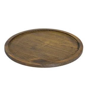 Bandeja Madeira Maciça Redonda de Pizza para Forma 40Cm Debiasi