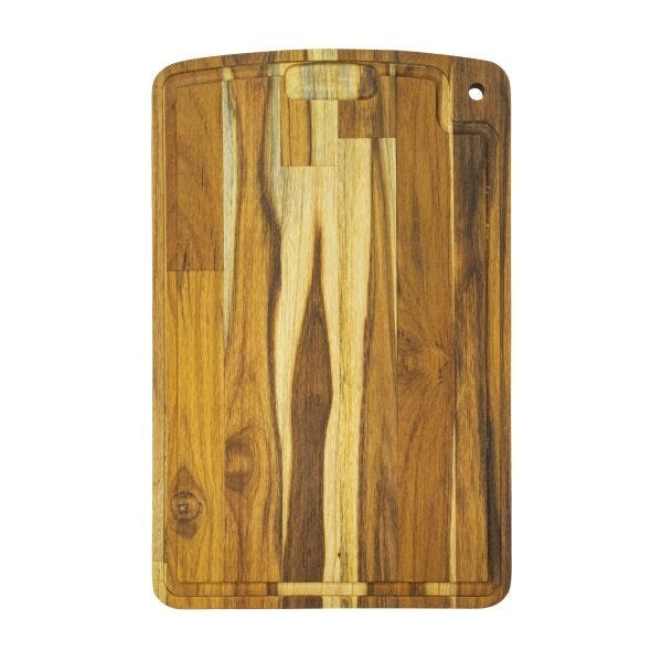 Tábua Rustica Artesanal 15B Teca Para Churrasco Debiasi - 2