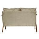 Ver imagem 4 de Kit 1 Poltrona Mona Luxo + Namoradeira Mona Luxo Recepção - Suede Cappuccino