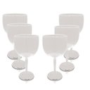 Ver imagem 1 de Kit 6 Taças Gin Branco Acrílico Copo Gin