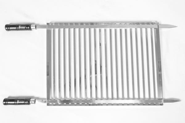 Grelha Aluminio Flex 3x1, 55x40 Inversão Espetos Cabo Mad - 5