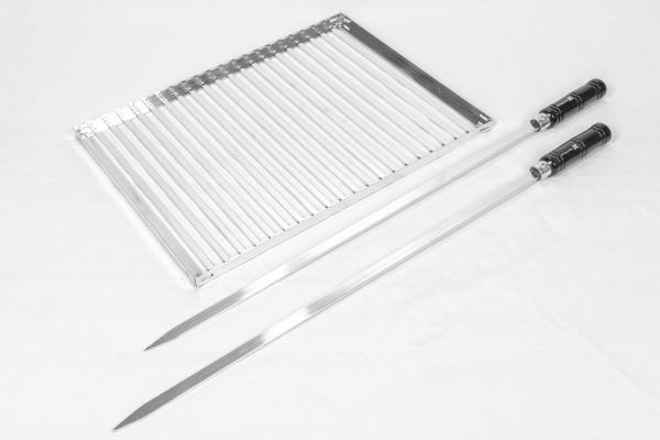 Grelha Aluminio Flex 3x1, 55x40 Inversão Espetos Cabo Mad - 1