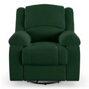 Ver imagem 2 de Poltrona do Papai Reclinável Sala de Cinema Madrid Glider Manual Giratória Veludo Verde Esmeralda G2