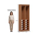 Ver imagem 3 de Guarda-Roupa 2 Módulos Roupeiro Closet Sapateira sem Porta Versatille