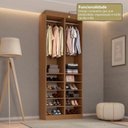 Ver imagem 4 de Guarda-Roupa 2 Módulos Roupeiro Closet Sapateira sem Porta Versatille