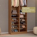 Ver imagem 6 de Guarda-Roupa 2 Módulos Roupeiro Closet Sapateira sem Porta Versatille