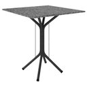 Ver imagem 2 de Mesa de Jantar Ambiente Thais 70x70 Cm com Granito Ocre Itabira com 4 Cadeiras 050 Preto – Artefamol