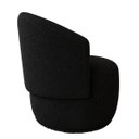 Ver imagem 3 de Poltrona Orgânica Maya Bouclê Preto Sala Quarto Recepção