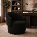 Ver imagem 5 de Poltrona Orgânica Maya Bouclê Preto Sala Quarto Recepção