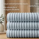 Ver imagem 6 de Jogo de Toalha Banho Banhão Premium Wave 3 Peças 100% Algodão Super Macio Premium Casa Dona