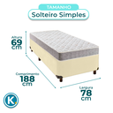 Ver imagem 3 de Cama Box Bau + Colchão Solteiro D23 D23 Inducol