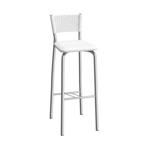 Banqueta Alta com Encosto Gênova