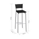 Ver imagem 3 de Banqueta Alta com Encosto Gênova 