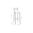 Ver imagem 3 de Banqueta Alta com Encosto Florença 