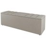 Cabeceira e Baú Cama Box King Grace 195cm Sintético Bege - 2