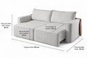 Ver imagem 5 de Sofá-Cama Retrátil 230cm Austin