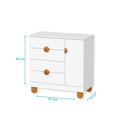 Ver imagem 3 de Comoda Sapateira Apolo 1P 4g Branco Fosco