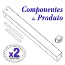 Ver imagem 3 de 2 Suportes Pia Chumbar Bancada Mesa 50 Cm - Branco