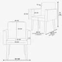 Ver imagem 5 de Kit Namoradeira + 2 Poltronas Decorativas Recepção Balaqui Cor:bege