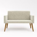 Ver imagem 7 de Kit Namoradeira + 2 Poltronas Decorativas Recepção Balaqui Cor:bege