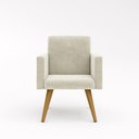 Ver imagem 3 de Kit Namoradeira + 2 Poltronas Decorativas Recepção Balaqui Cor:bege