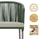 Ver imagem 3 de Mesa com 4 Cadeiras e Noronha Estofado 3 Trama Original Verde