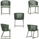 Ver imagem 5 de Mesa com 4 Cadeiras e Noronha Estofado 3 Trama Original Verde
