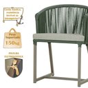 Ver imagem 4 de Mesa com 4 Cadeiras e Noronha Estofado 3 Trama Original Verde