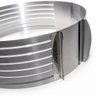 Aro Cortador De Bolos Em Camadas Redondo Ajustavel - Inox - 3