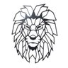 Leão de Judá MDF recorte laser 65x50 preto - 1