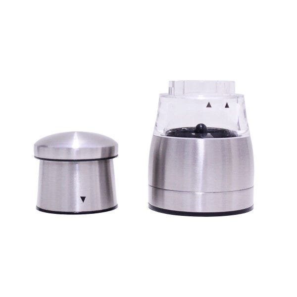 Mini Moedor Manual Pimenta ou Sal em Aço Inox e Acrílico - 2