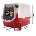 Ver imagem 4 de Banheiro Higiênico para gatos vermelho