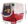 Banheiro Higiênico para gatos vermelho - 4
