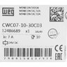 Mini Contator Weg Tripolar Cwc07 7a 24vdc 1na - 5