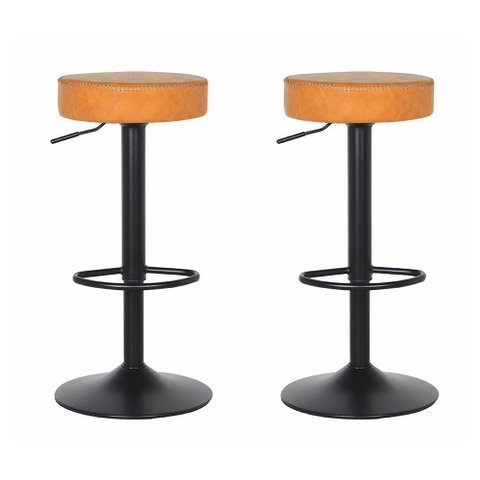 Kit 2 Banquetas Viena Caramelo Vintage