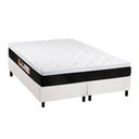 Ver imagem 1 de Cama Box King: Colchão Espuma D45 Castor Black e White Air + Base Crc Courano White(193x203)