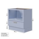 Ver imagem 3 de Balcão com Nicho para Forno sem Tampo Marselha CabeCasa MadeiraOriginals