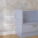 Ver imagem 6 de Balcão Planejado com Nicho para Forno sem Tampo Marselha CabeCasa MadeiraOriginals Azul/Sereno