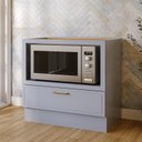 Ver imagem 2 de Balcão Planejado com Nicho para Forno sem Tampo Marselha CabeCasa MadeiraOriginals Azul/Sereno