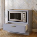 Ver imagem 3 de Balcão Planejado com Nicho para Forno sem Tampo Marselha CabeCasa MadeiraOriginals Azul/Sereno