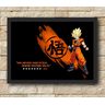 Quadro com Moldura Dragon Ball - Goku: Ki - Grande - 1