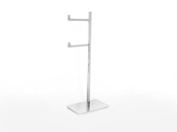 Papeleira Quadrada De Chão dupla Inox - 1
