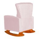 Ver imagem 3 de Poltrona Decorativa Melinda Balanço Vovo Suede Rosa Bebê- Fm