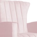 Ver imagem 4 de Poltrona Decorativa Melinda Balanço Vovo Suede Rosa Bebê- Fm