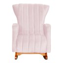 Ver imagem 2 de Poltrona Decorativa Melinda Balanço Vovo Suede Rosa Bebê- Fm